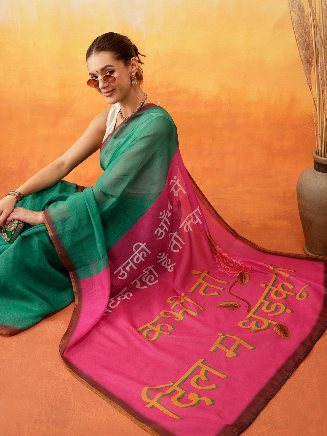 Beige & Green Printed Lehenga Choli for Women – Bollywood Bridal Bridesmaid Indian Pakistani Wedding Wear | Indiaista