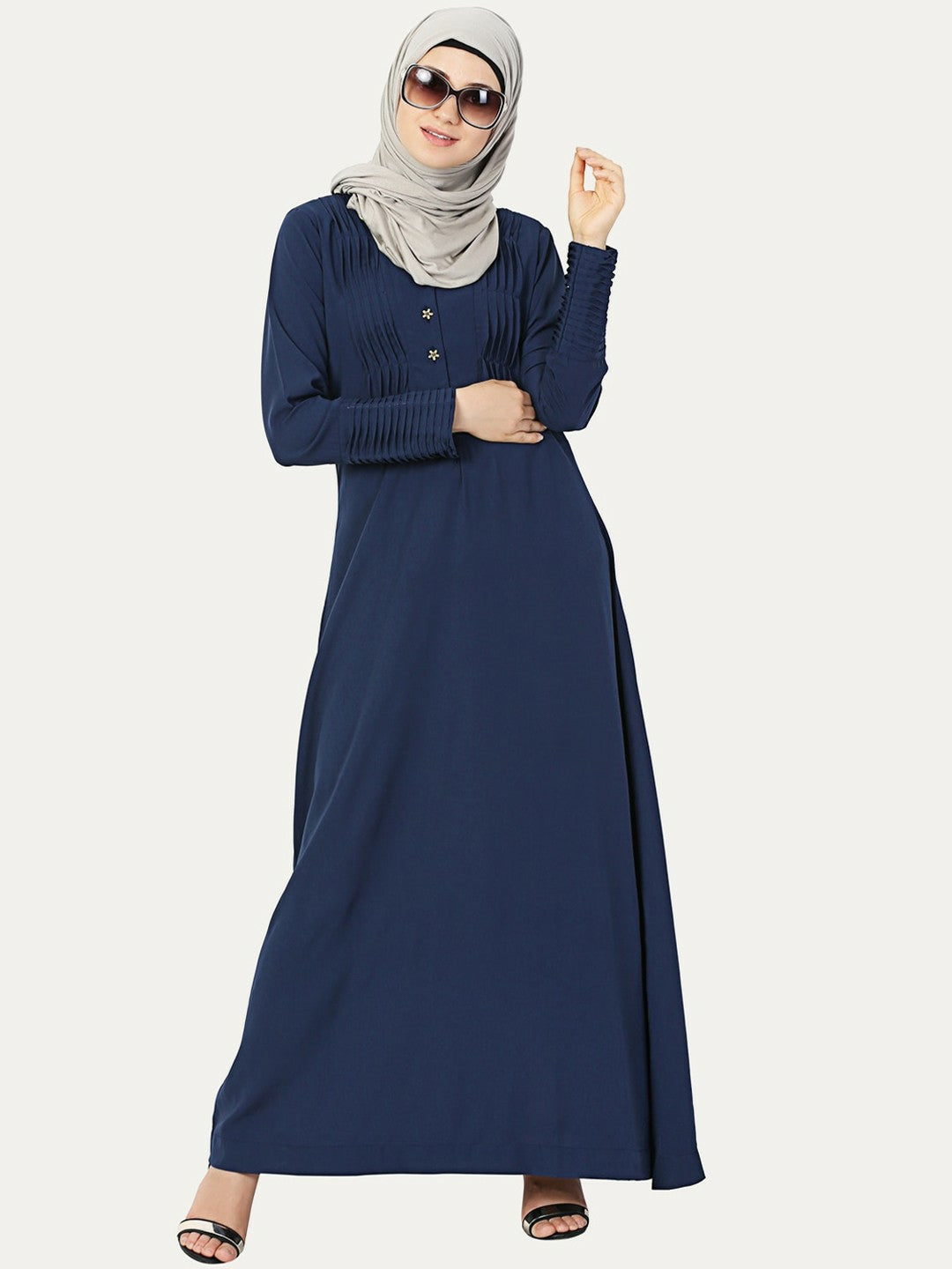 Navy Blue Abaya Burqa – Modest & Elegant Islamic Wear for Women