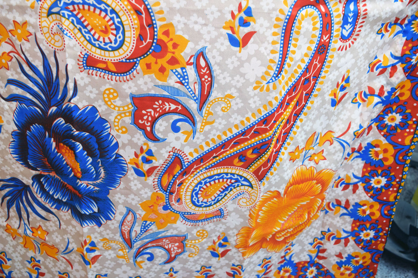 Women's Long Kaftan Dress – Boho Hippy Maxi, Plus Size Caftan Tunic, V-Neck, Floral Print | Indiaista