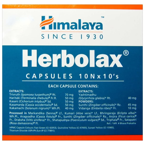 Himalaya Herbolax Capsules – Ayurvedic Relief for Constipation & Digestive Health | Indiaista