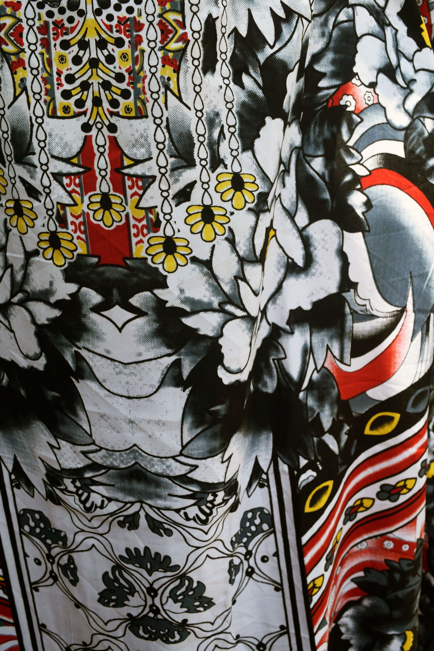 Indian Plus Size Long Kaftan Dress for Women – Bird Print, Boho Hippie Maxi Nightwear | Indiaista