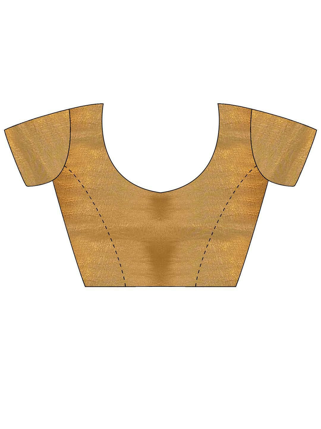 Beads & Stones Bronze Mustard Designer Saree with Blouse