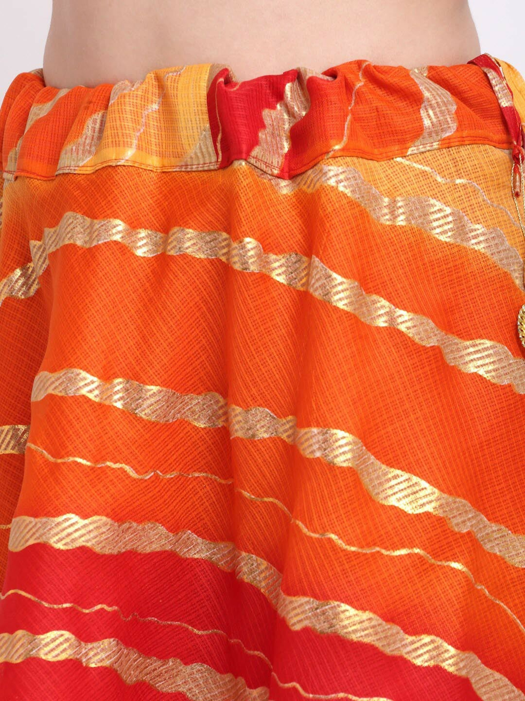 Vintage Bohemian Striped Flared Ethnic Maxi Skirt for Women | Boho Style with Drawstring Closure