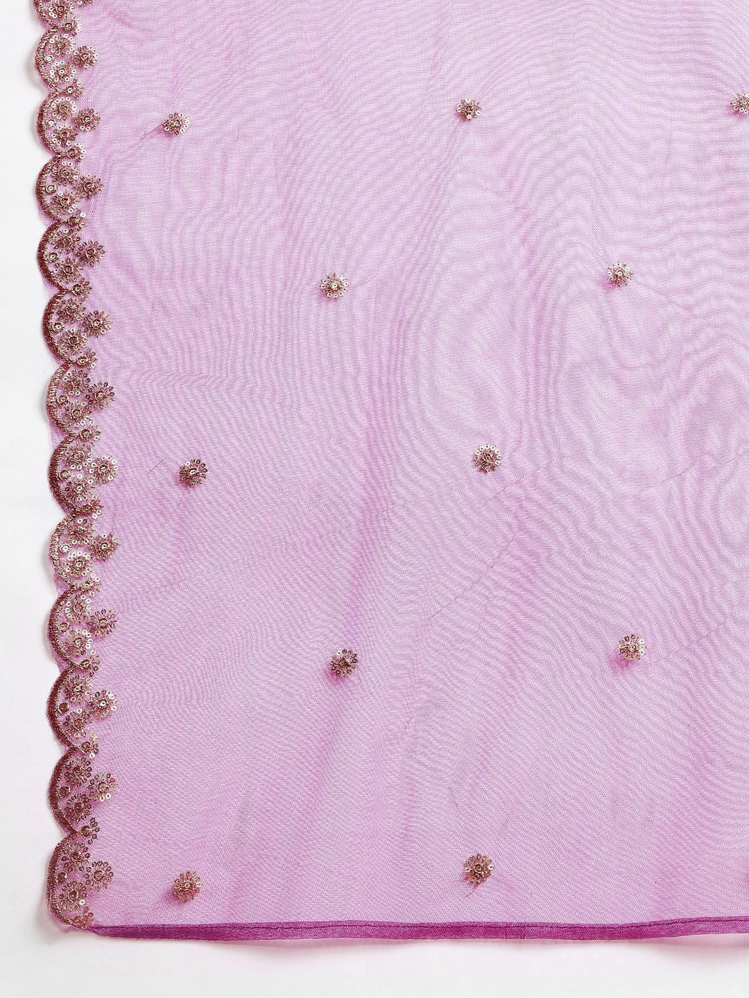 Purple Ethnic Motif Embroidered Kurta with Trousers & Dupatta