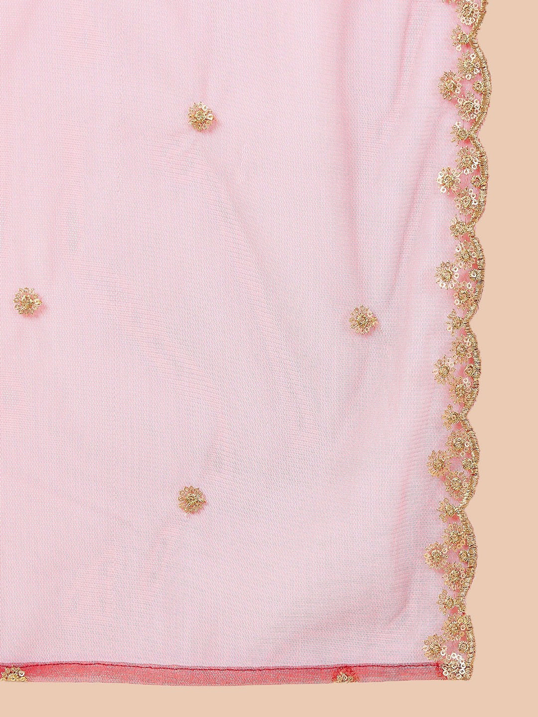 Maroon Floral Yoke Straight Kurta with Trousers & Dupatta