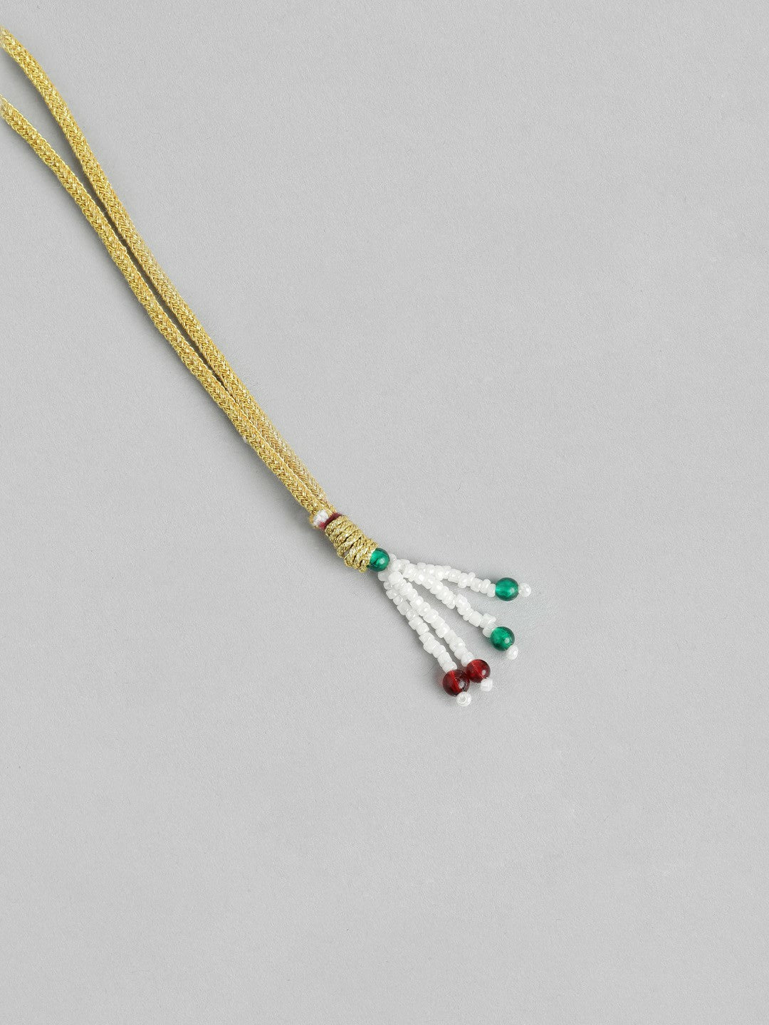 Gold Plated Beaded & Mother of Pearl Necklace & Earring Set