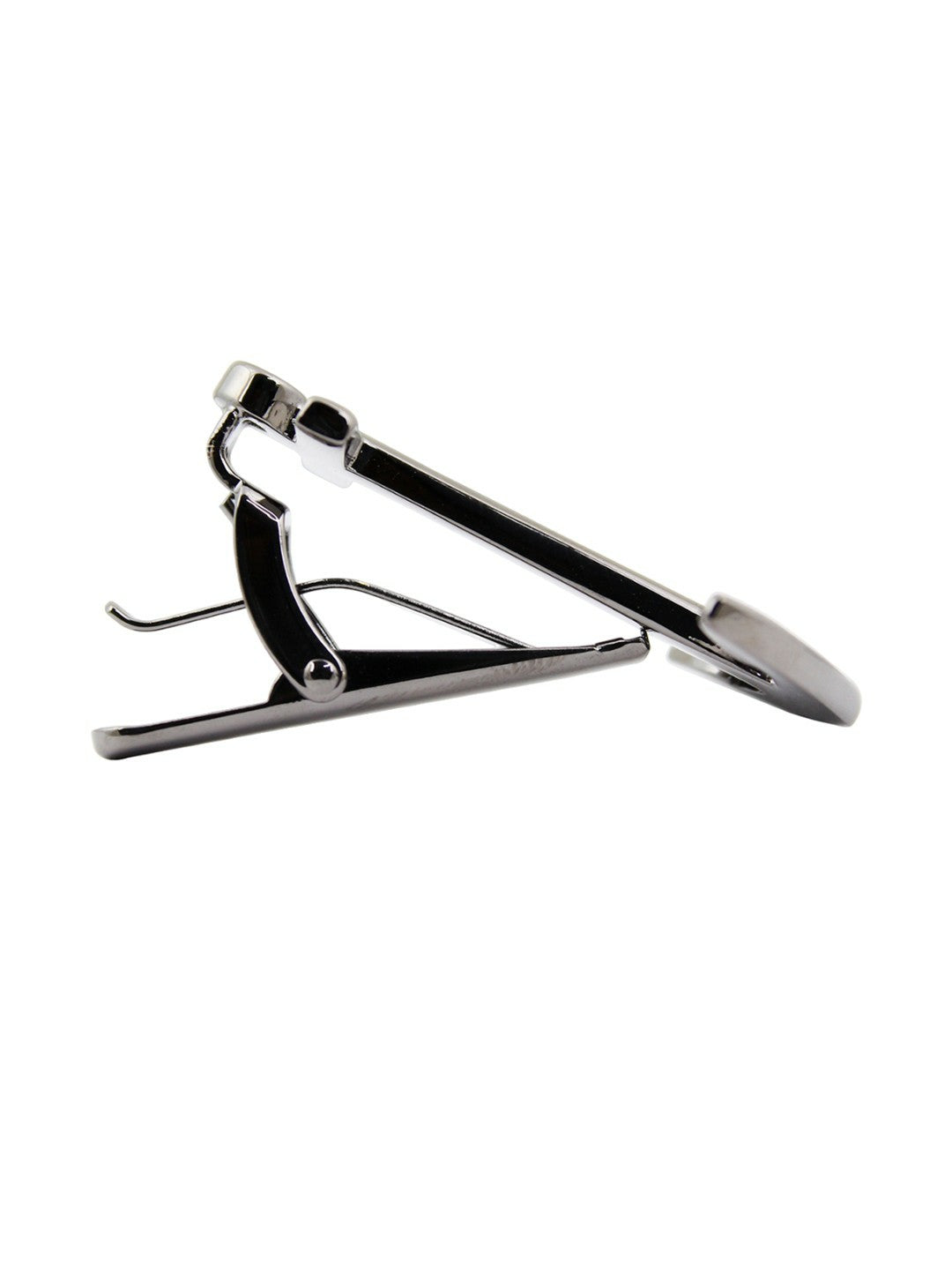 Men’s Rhodium-Plated Anchor Tie Pin – Elegant Silver-Toned Accessory | Indiaista