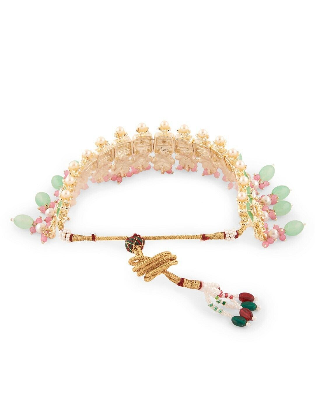 Women Pink & Green Jewellery Set