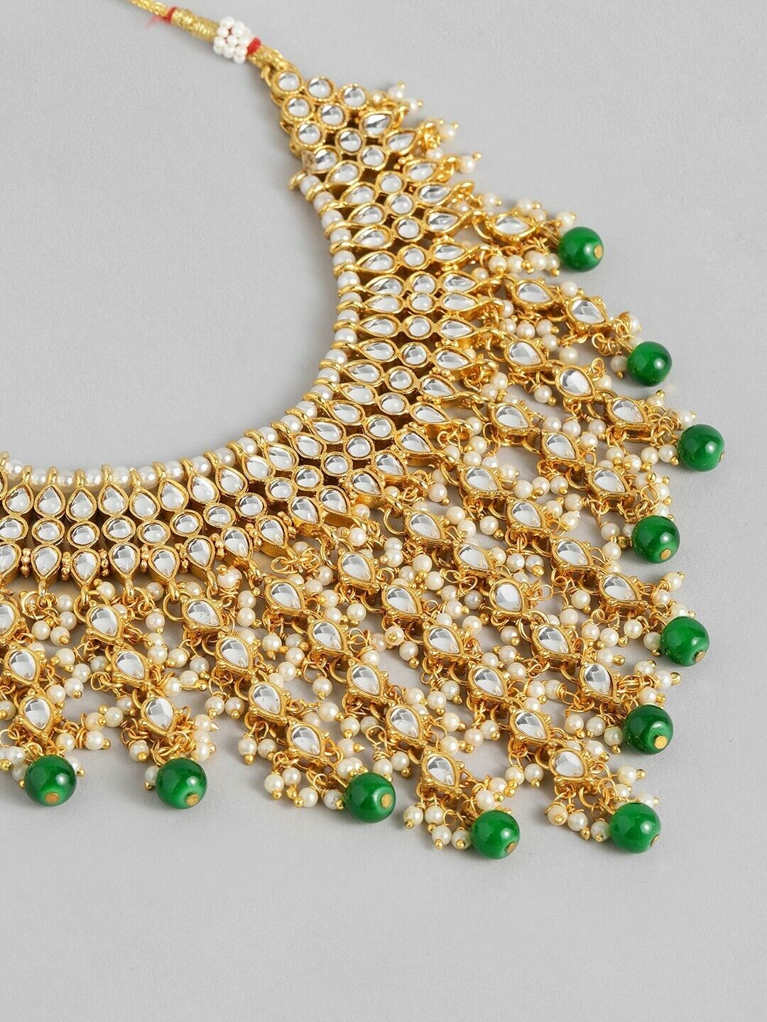 Gold-Plated Kundan Bollywood Indian Pakistani Bridal Wedding Jewellery Set