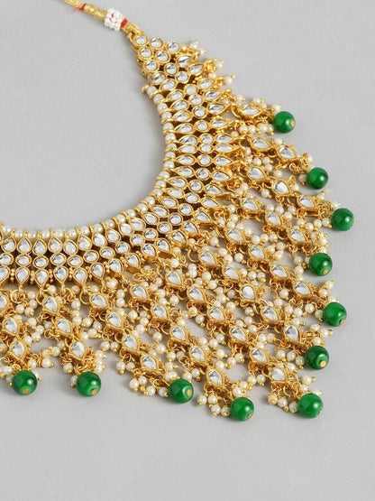 Gold-Plated Kundan Bollywood Indian Pakistani Bridal Wedding Jewellery Set