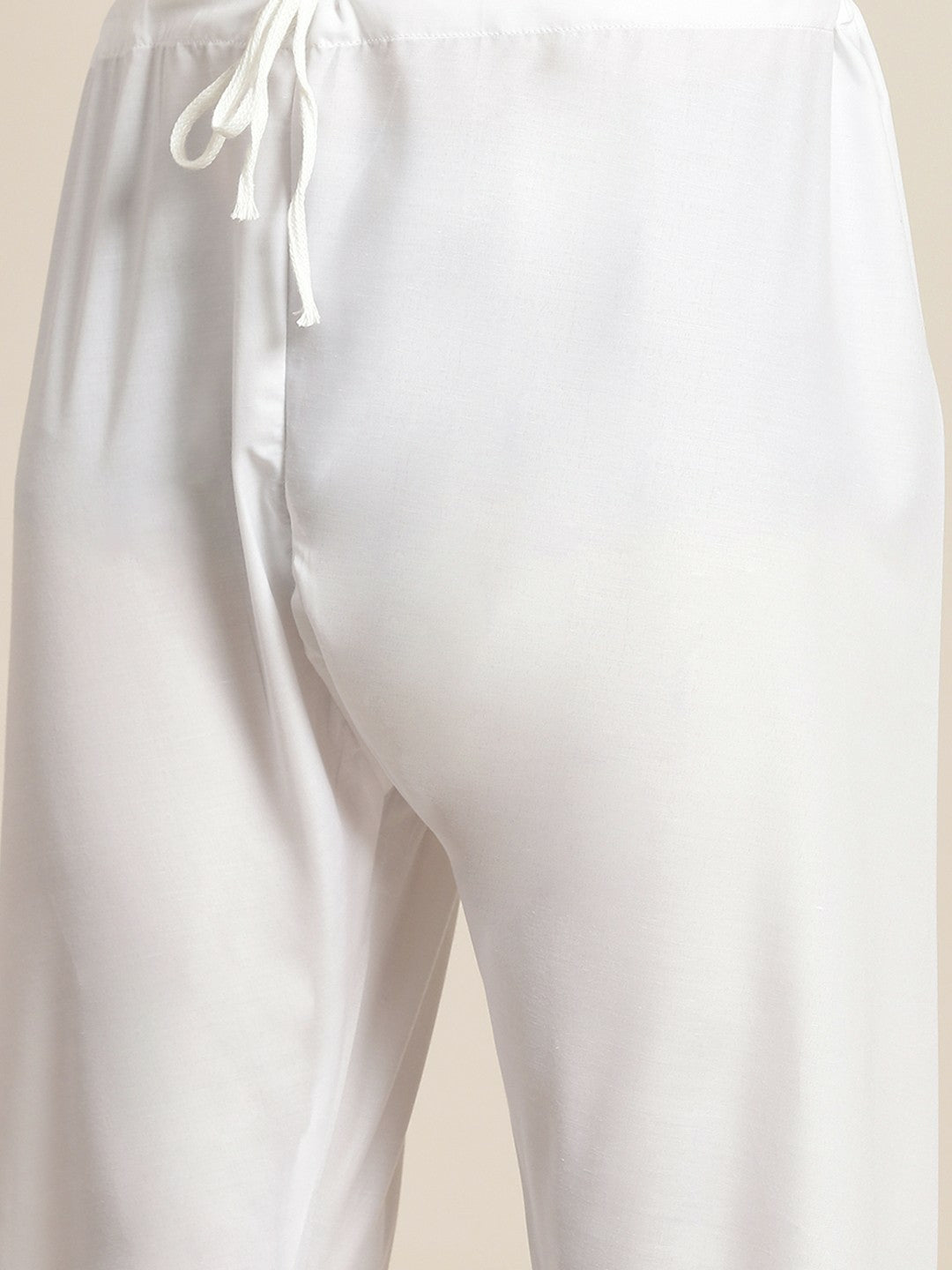 Men’s White Chikankari Cotton Kurta Set with Churidar & Nehru Jacket – Timeless Elegance