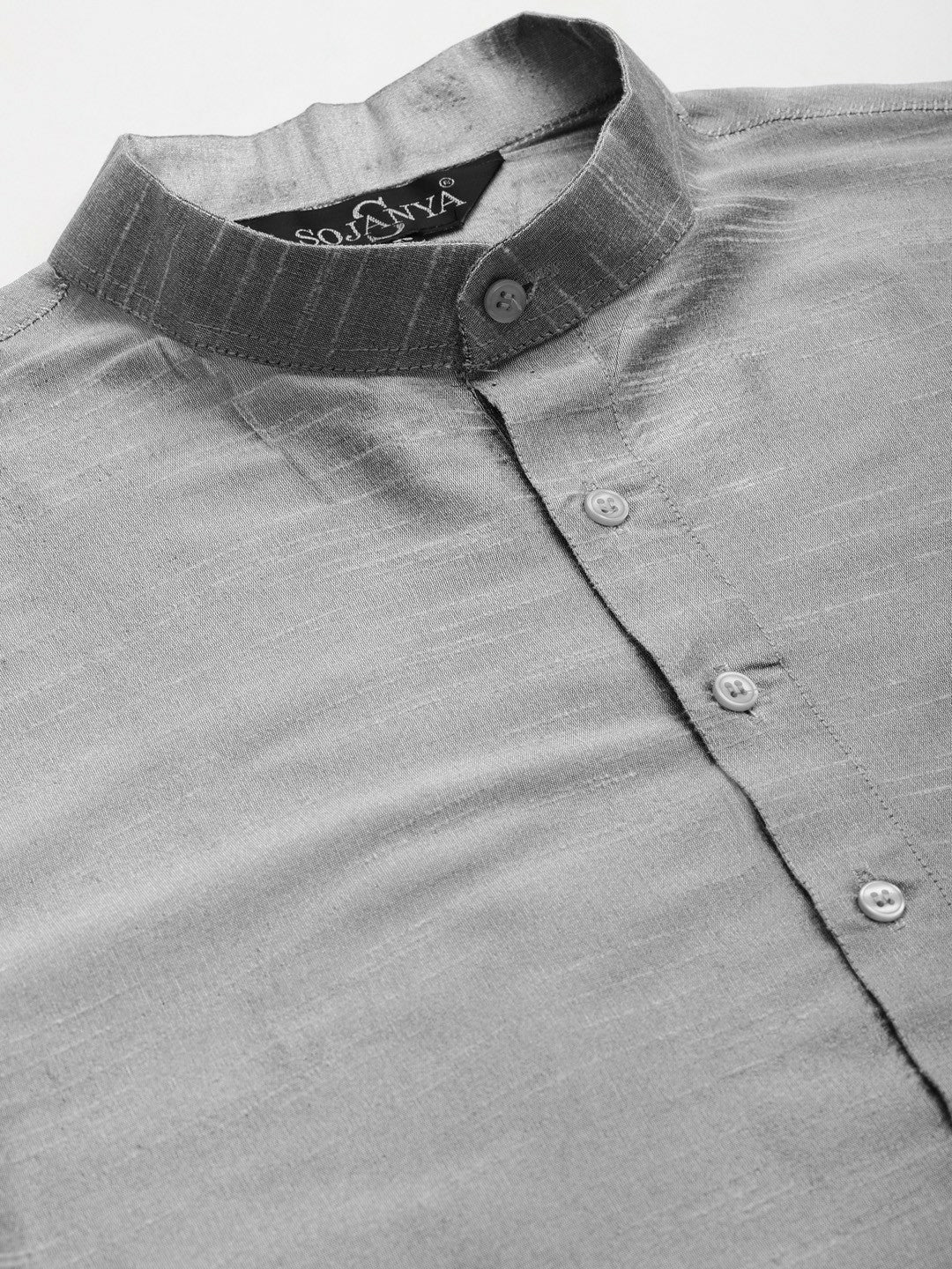 Men’s Grey Kurta Set with Churidar & Nehru Jacket – Sophisticated Traditional Ensemble