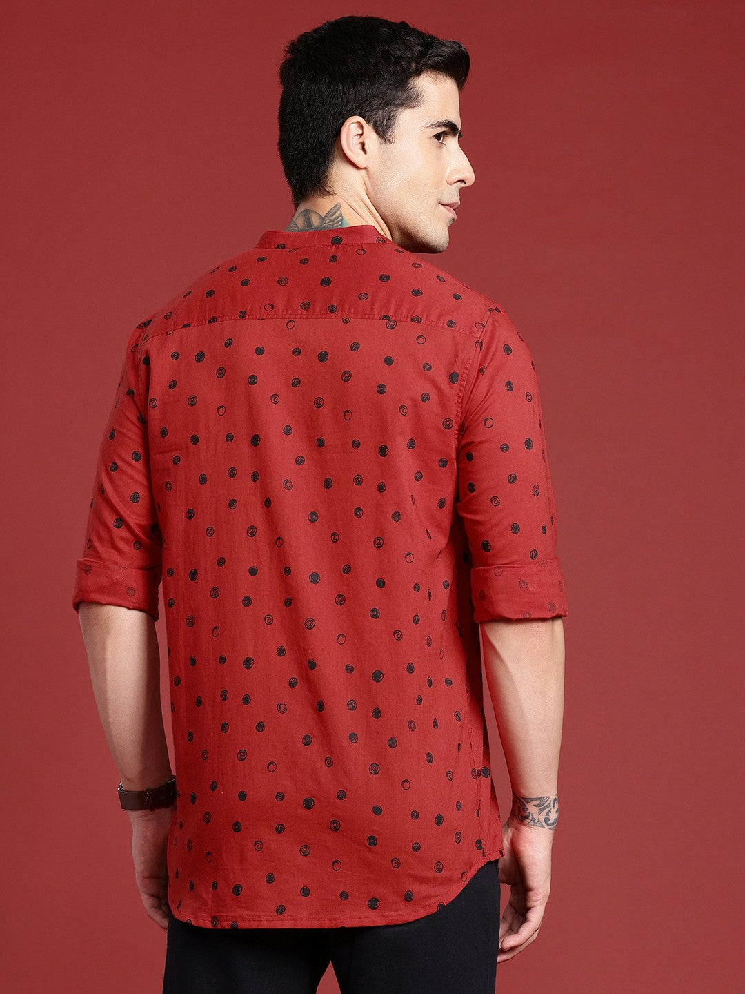 Buy Pure Cotton Geometric Printed Casual Shirt for Men – Stylish & Comfortable | Indiaista