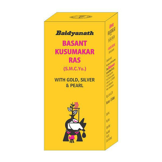 Baidyanath Basant Kusumakar Ras Tablet 50's | Ayurvedic Rejuvenation for Vitality & Well-Being