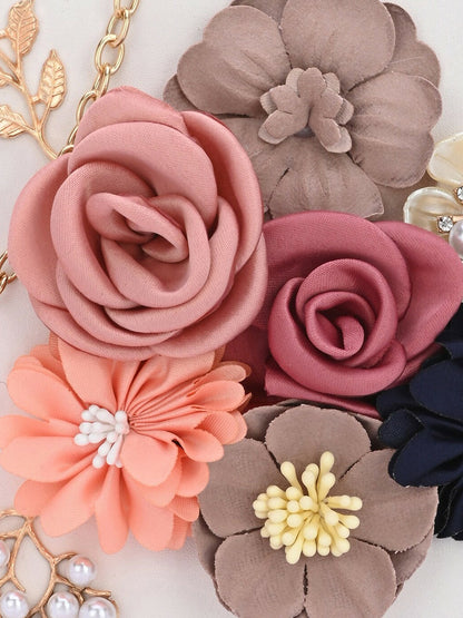 White & Black Embellished Box Clutch with Shoulder Strap