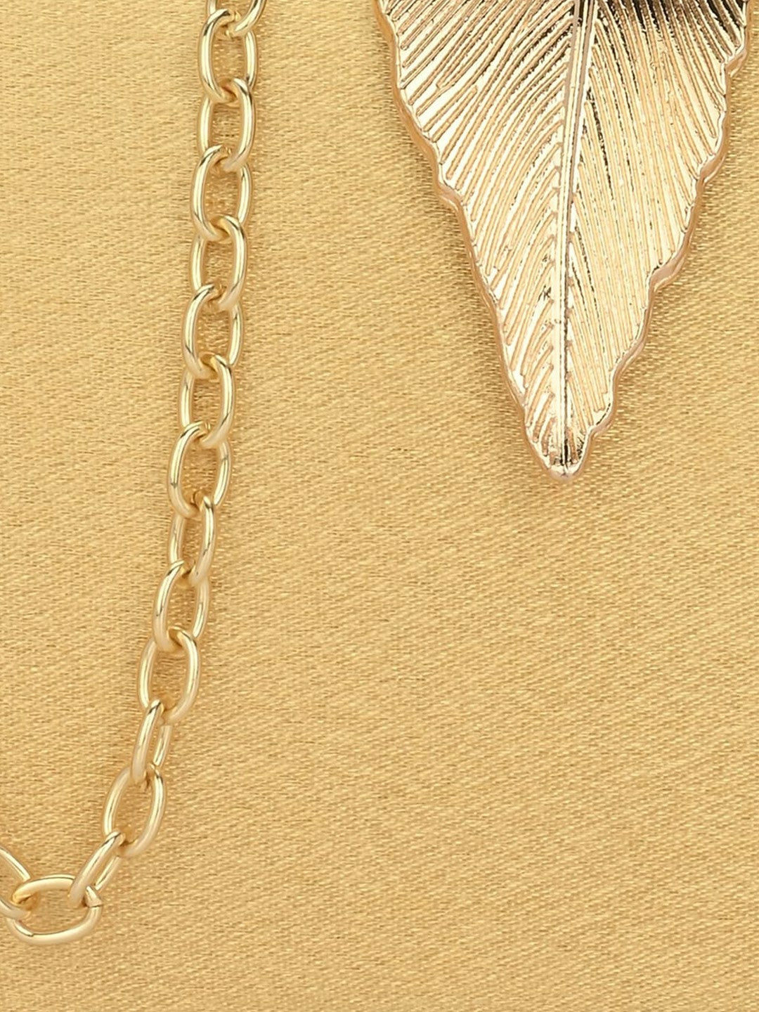 Gold-Toned Embellished Box Clutch with Shoulder Strap