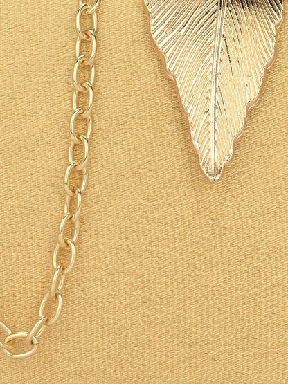 Gold-Toned Embellished Box Clutch with Shoulder Strap