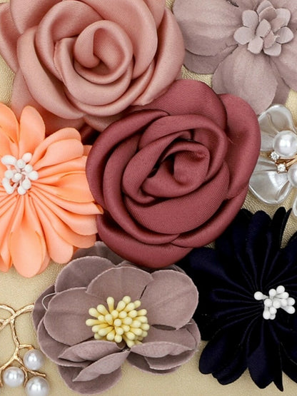 Gold & Black Embellished Party Purse with Shoulder Strap