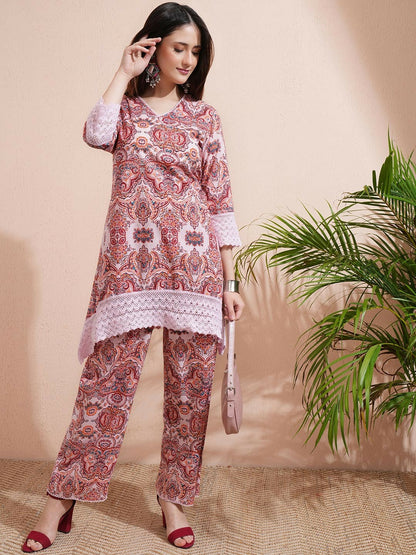 Women’s Printed Co-Ord Set – Stylish Top & Trouser | Indiaista