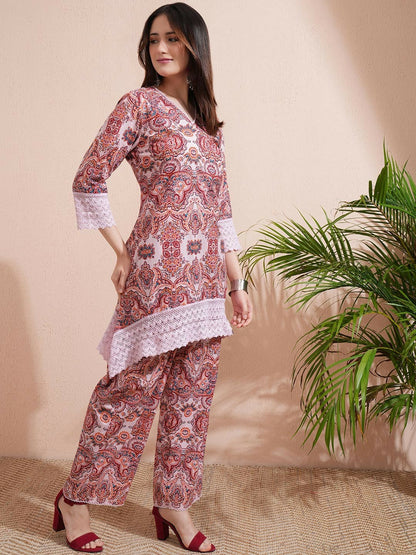 Women’s Printed Co-Ord Set – Stylish Top & Trouser | Indiaista