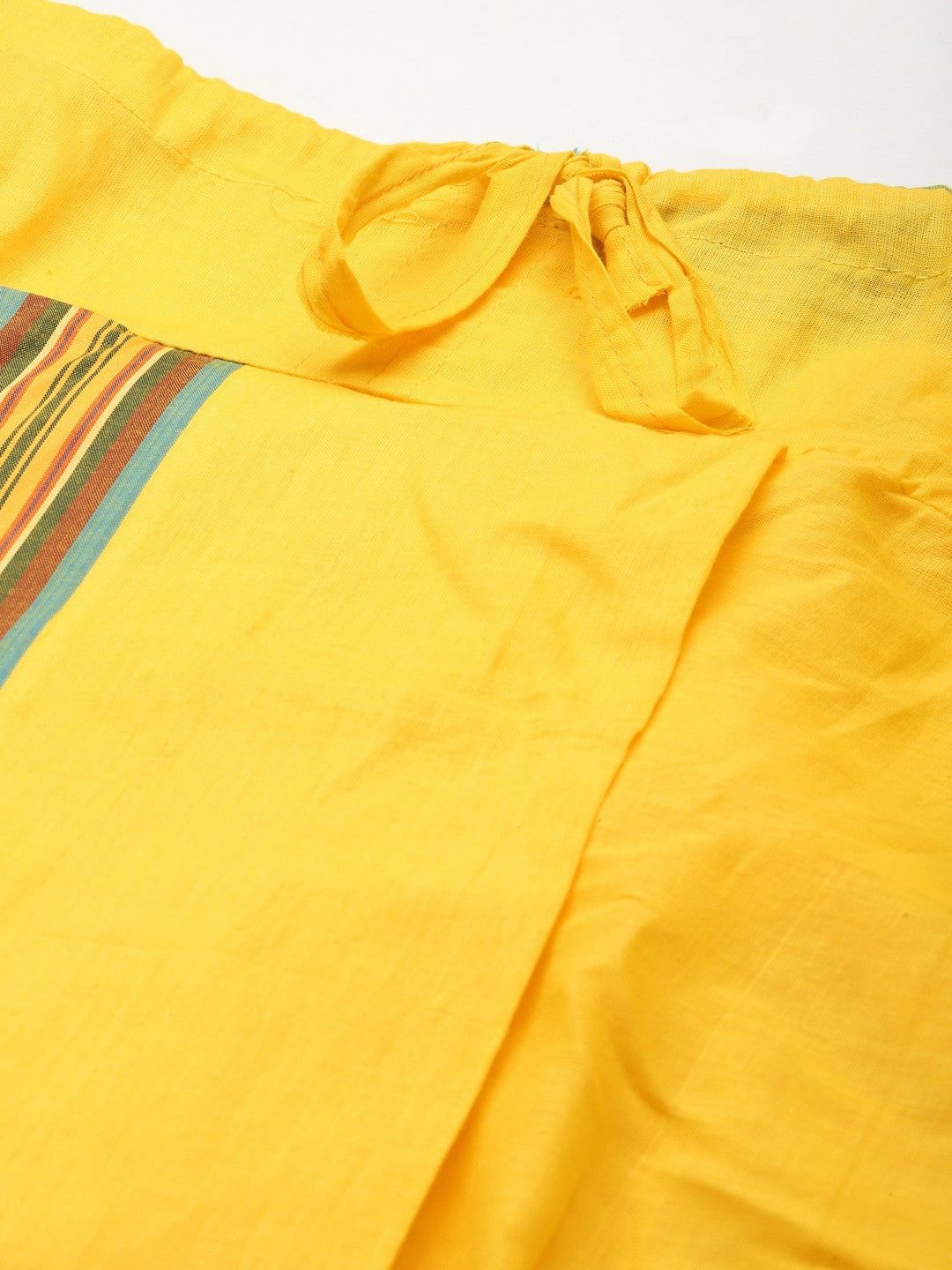 Buy Men’s Yellow Solid Cotton Dhoti Pants – Stylish & Comfortable | Indiaista