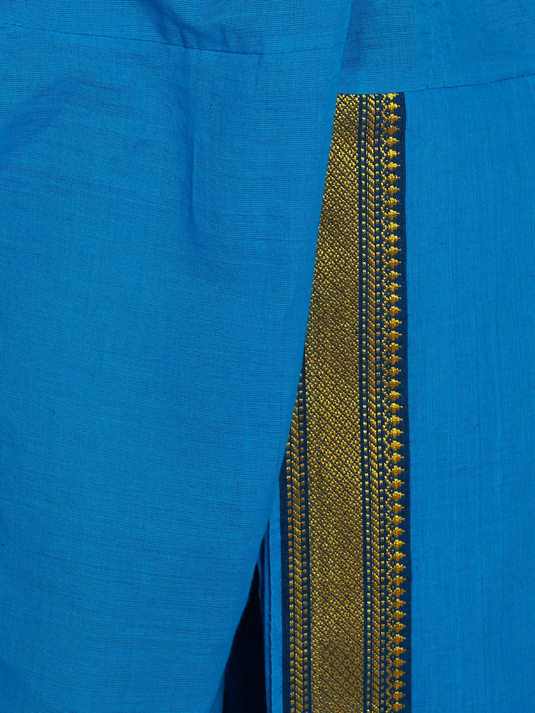 Buy Men’s Blue Dhoti Pants with Zari Woven Detail | Indiaista