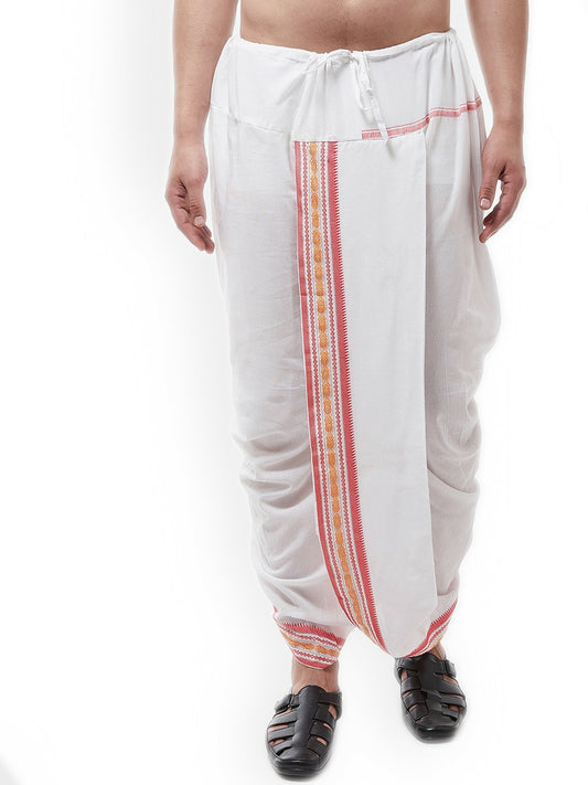 Men White Solid Dhoti Pants – Traditional & Stylish Ethnic Wear | Indiaista