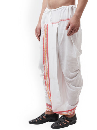 Men White Solid Dhoti Pants – Traditional & Stylish Ethnic Wear | Indiaista