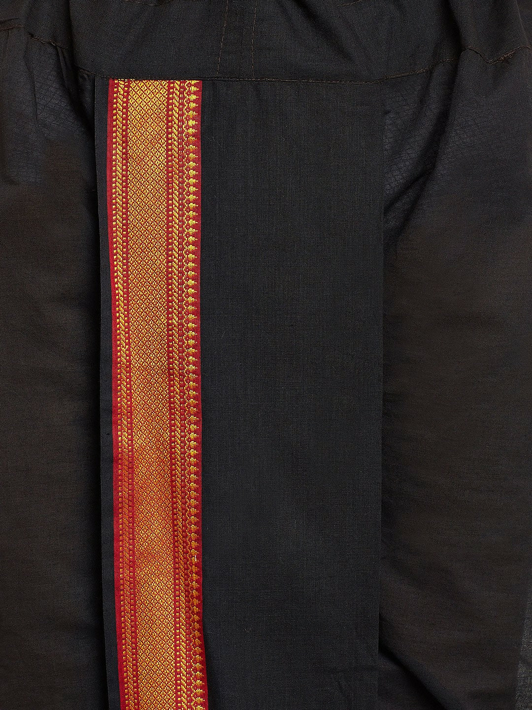 Men Black Dhoti Pants with Zari Woven Detail – Traditional & Stylish | Indiaista