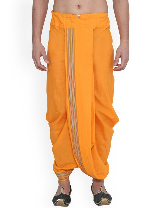 Men’s Orange Dhoti Pants – Traditional & Stylish | IndiaIsta