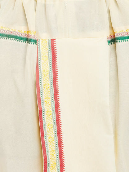 Buy Men’s Cream-Coloured Dhoti Pants with Zari Detail | Indiaista