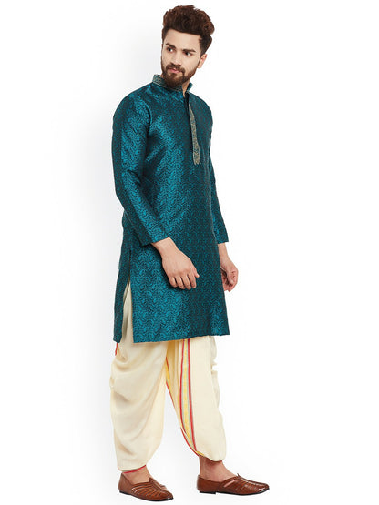 Buy Men’s Cream-Coloured Dhoti Pants with Zari Detail | Indiaista