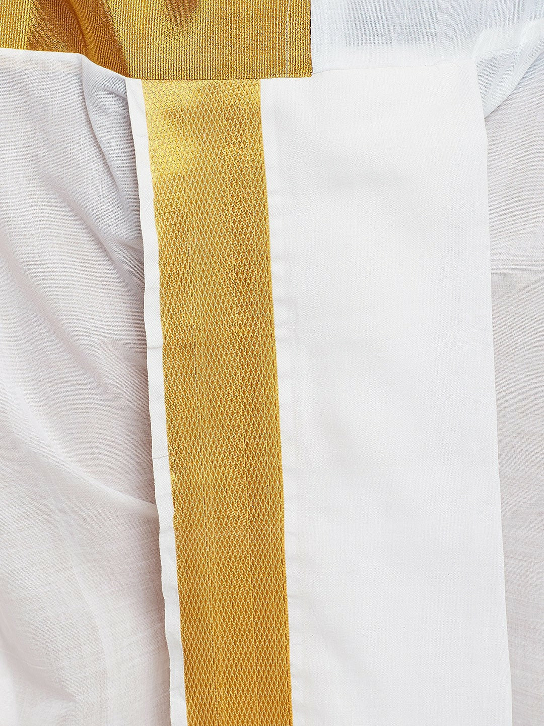 Men White Dhoti Pants with Zari Woven Detail | Traditional Ethnic Wear