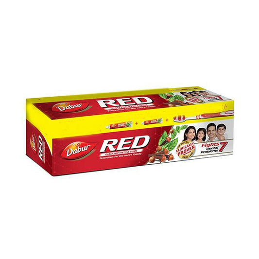 Dabur Red Toothpaste (Family Value Pack) 300 gm | Ayurvedic Oral Care for Healthy Teeth & Gums