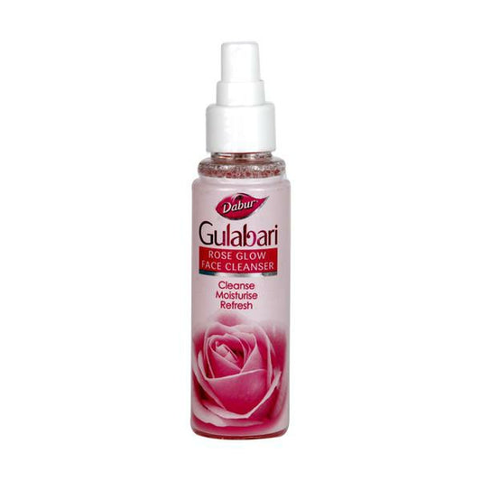 Dabur Gulabari Rose Glow Face Cleanser 100ml | 3-in-1 Cleanser for All Skin Types