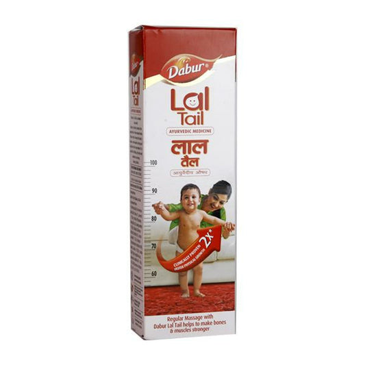 Dabur Lal Tail Ayurvedic Baby Massage Oil - 100ml | Strengthens Bones & Muscles