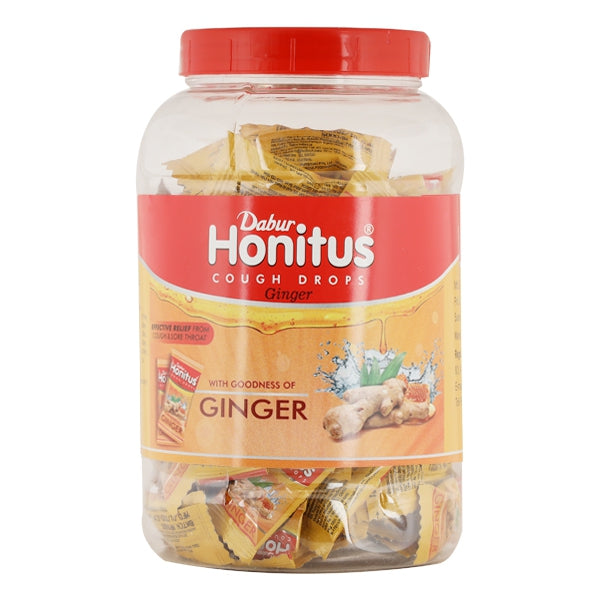 Dabur Honitus Cough Drops Candy - Ginger 100's | Soothing Relief for Throat Irritations