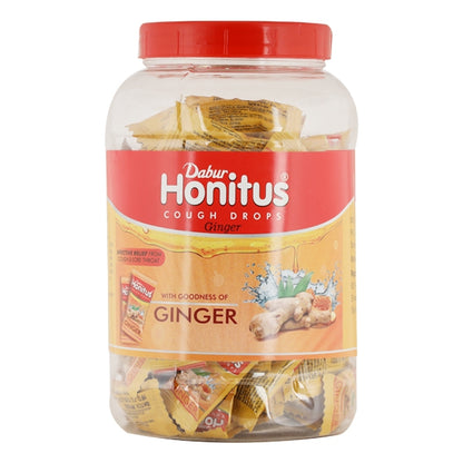 Dabur Honitus Cough Drops Candy - Ginger 100's | Soothing Relief for Throat Irritations