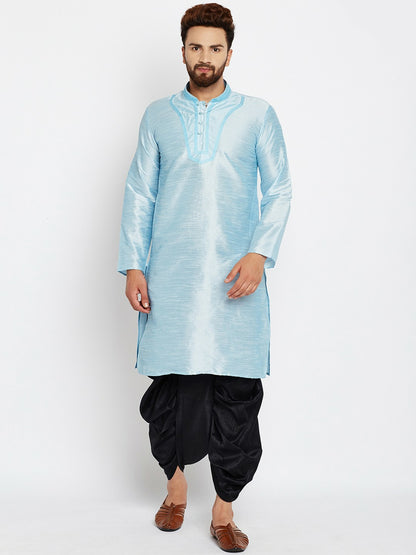 Men’s Blue Solid Dhoti Pants – Traditional & Stylish | Indiaista