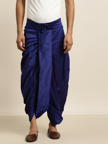 Men’s Blue Solid Dhoti Pants – Traditional & Stylish | Indiaista