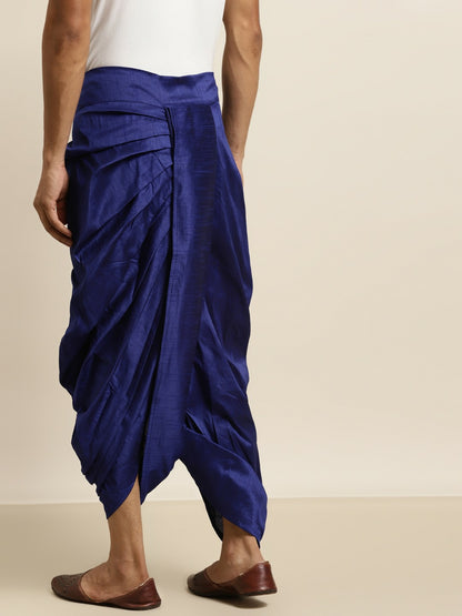 Men’s Blue Solid Dhoti Pants – Traditional & Stylish | Indiaista