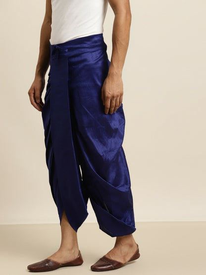 Men’s Blue Solid Dhoti Pants – Traditional & Stylish | Indiaista