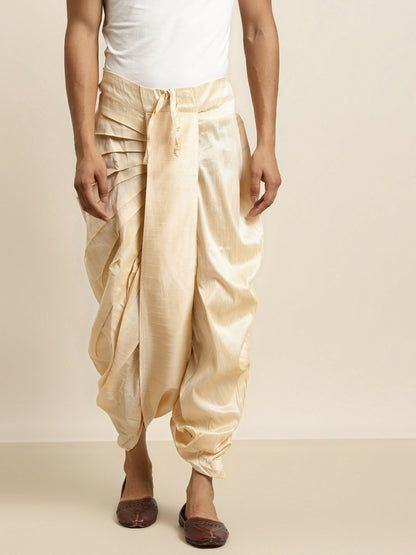 Buy Men’s Cream Coloured Solid Dhoti Pants Online – Stylish & Comfortable | Indiaista