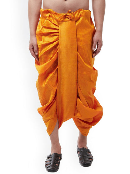 Buy Men’s Mustard Yellow Solid Stitched Dhoti Pants – Traditional & Stylish | Indiaista