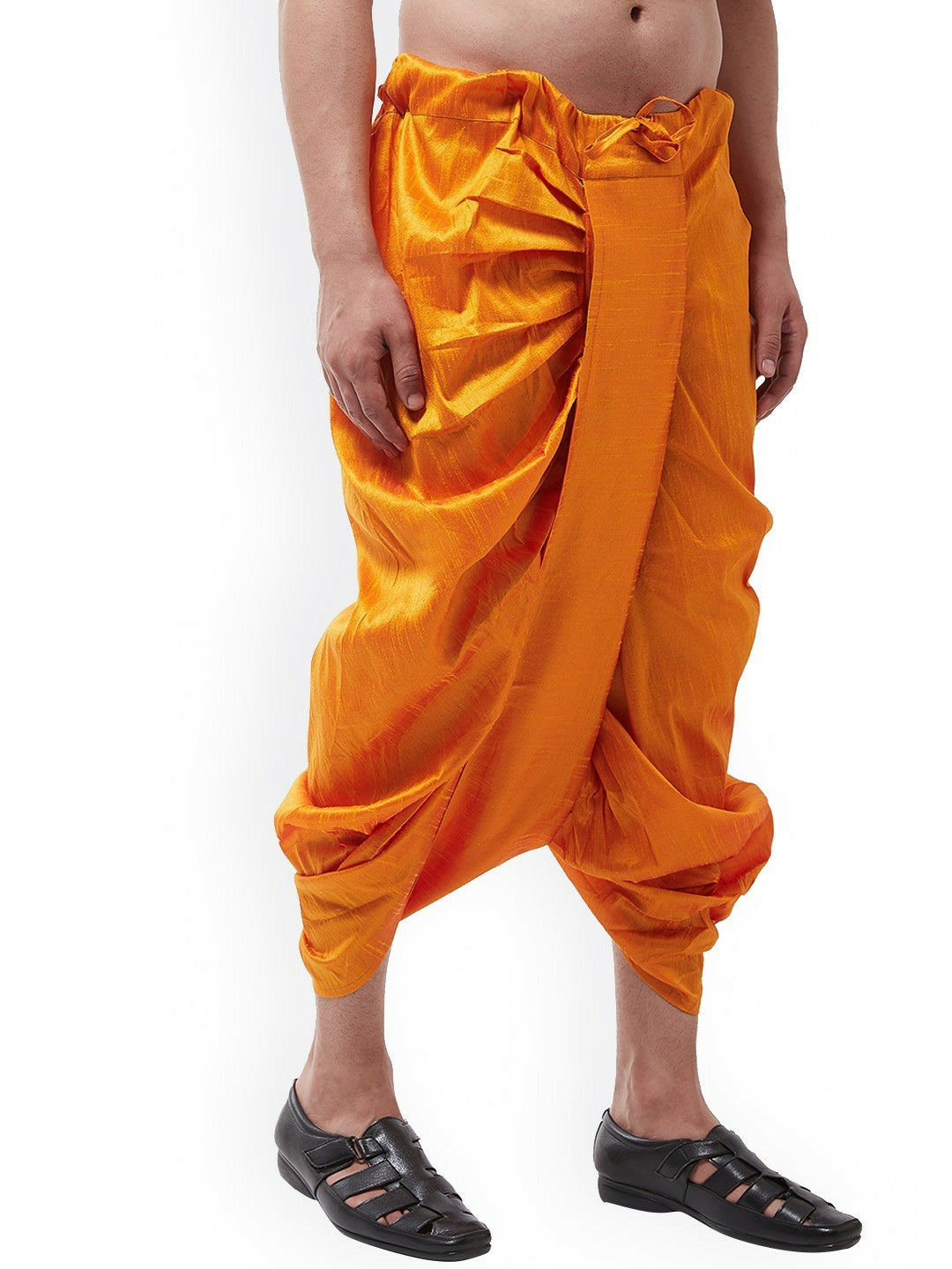 Buy Men’s Mustard Yellow Solid Stitched Dhoti Pants – Traditional & Stylish | Indiaista