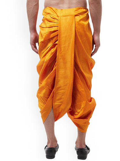 Buy Men’s Mustard Yellow Solid Stitched Dhoti Pants – Traditional & Stylish | Indiaista