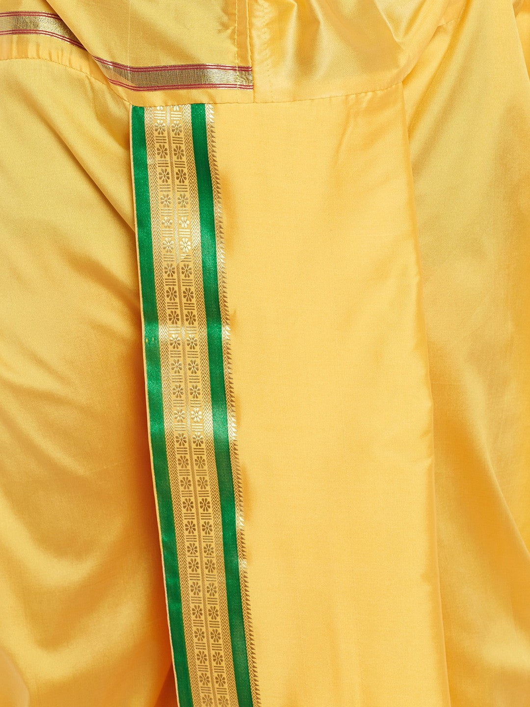 Buy Men’s Yellow Dhoti Pants with Zari Woven Detail – Indiaista