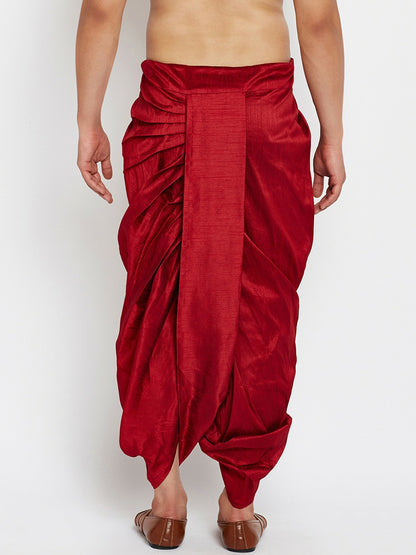 Buy Maroon Dhoti Pants for Men – Traditional & Stylish | Indiaista