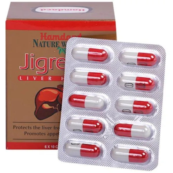 Hamdard Jigreena Capsules 60's - Natural Liver Care Supplement for Hepatoprotective Support