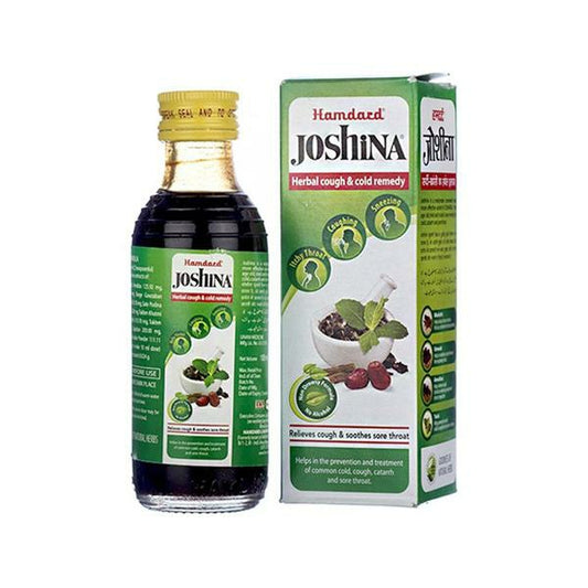 Hamdard Joshina Syrup 100 ml | Herbal Cold & Flu Relief with Tulsi, Sonth, Mulethi